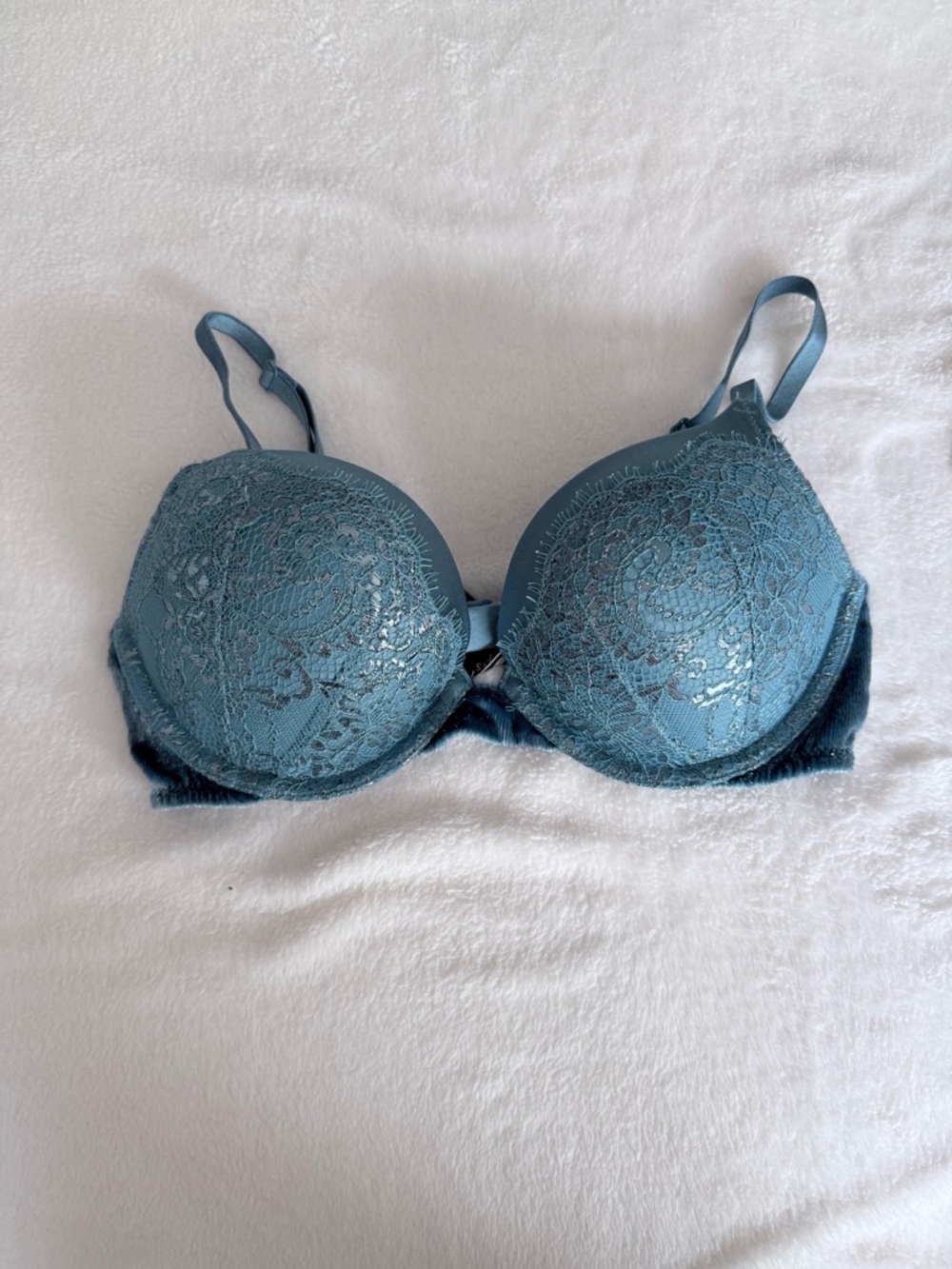 Victoria's Secret Teal Lace Push-Up Bra